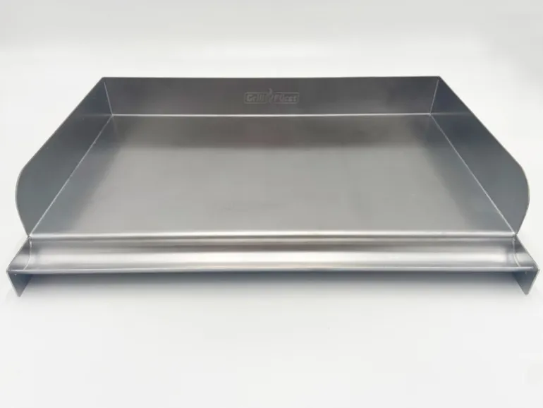 Grillfürst Edelstahl Plancha Grillplatte Hochwertige BBQ Grillfläche für Gas und Holzkohlegrill