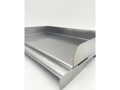 Grillfürst Edelstahl Plancha Grillplatte Hochwertige BBQ Grillfläche für Gas und Holzkohlegrill