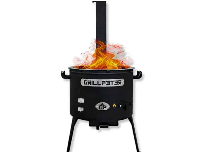 Grillpeter Utschak Asamat mit Abzugsrohr D40 cm Feuerofen für Kazan 10-16 Liter Uchag