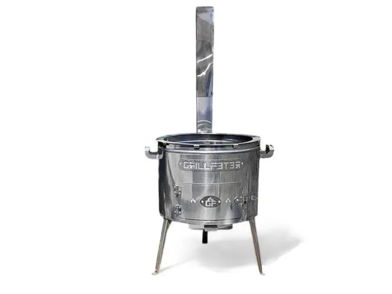 Grillpeter Utschak Set MultiFlame mit Kazan 12L und Grilldeckel aus Gusseisen