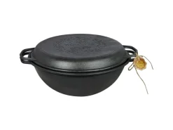 Grillpeter Utschak Set MultiFlame mit Kazan 15L und Deckel-Pfanne aus Gusseisen