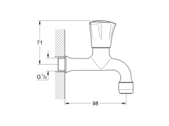 Grohe Auslaufventil Costa Chrom