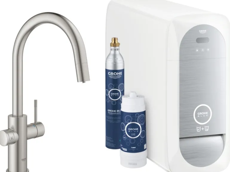 Grohe Blue Home C-Auslauf Starter Kit Supersteel