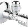 Grohe Eckventil Chrom 1/2" x 3/8" mit Metallgriff