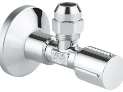 Grohe Eckventil Chrom 1/2" x 3/8" mit Metallgriff