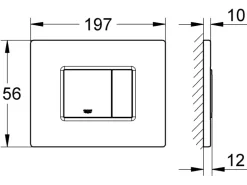 Grohe Edelstahl-Abdeckplatte Skate Cosmopolitan Edelstahl