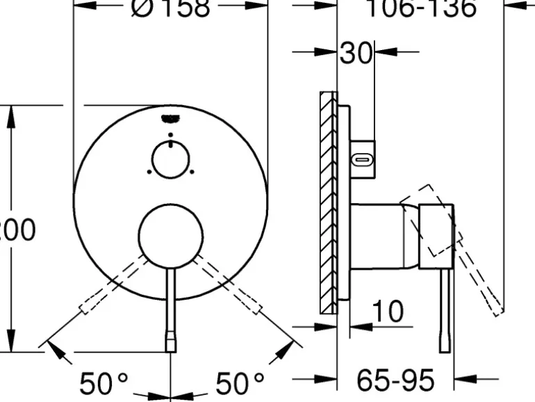 Grohe Einhandbatterie Essence Warm Sunset gebürstet