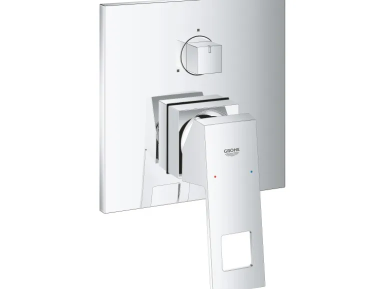 Grohe Einhandbatterie mit 3-Wege-Umstellung Eurocube Chrom