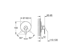 Grohe Einhand-Brausebatterie Lineare Chrom