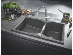 Grohe Einhand-Spültischbatterie Minta Chrom C-Auslauf