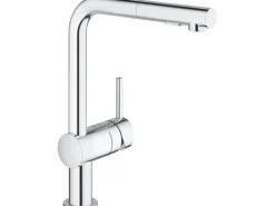 Grohe Einhand-Spültischbatterie Minta Chrom herausziehbarer SpülDusch