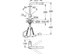 Grohe Einhand-Spültischbatterie Minta Chrom herausziehbarer SpülDusch