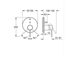 Grohe Einhand-Wannenbatterie Essence Chrom