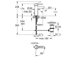 Grohe Einhand-Waschtischbatterie Essence S-Size Chrom