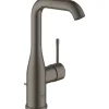 Grohe Einhand-Waschtischbatterie Essence L-Size Hard Graphite Gebürstet