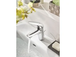 Grohe Einhand-Waschtischbatterie Eurostyle S-Size geschlossener Hebelgriff Chrom