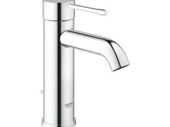 Grohe Einhand-Waschtischbatterie Essence S-Size Chrom Zugstangen-Ablaufgarnitur