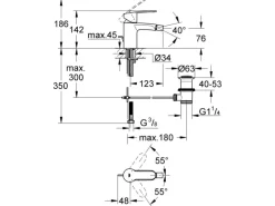 Grohe Eurostyle C Einhand-Bidetbatterie DN 15