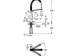 Grohe Küchenarmatur K7 DN 15
