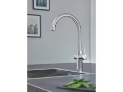 Grohe Küchenarmatur und Boiler Red Duo Größe-L Chrom