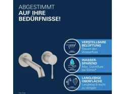 Grohe 2-Loch-Waschtischbatterie Essence Supersteel