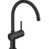 Grohe Minta Spültischbatterie mit C-Auslauf in Velvet Black