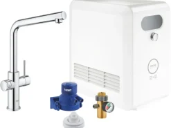 Grohe Mono Armatur Set Blue Professional Chrom