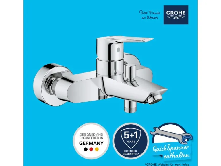 Grohe QuickFix Badewannenarmatur Start für die Wandmontage