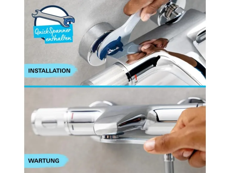 Grohe QuickFix Badewannenarmatur Start für die Wandmontage