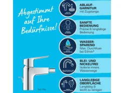 Grohe QuickFix Bidetarmatur Start mit Energie-Spar-Funktion