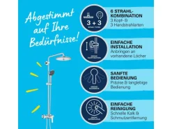 Grohe QuickFix Duschsystem Vitalio Joy 260 mit Einhandmischer Wandmontage