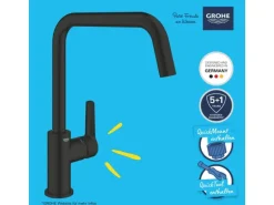 Grohe QuickFix Einhand-Spültischbatterie Start Schwarz