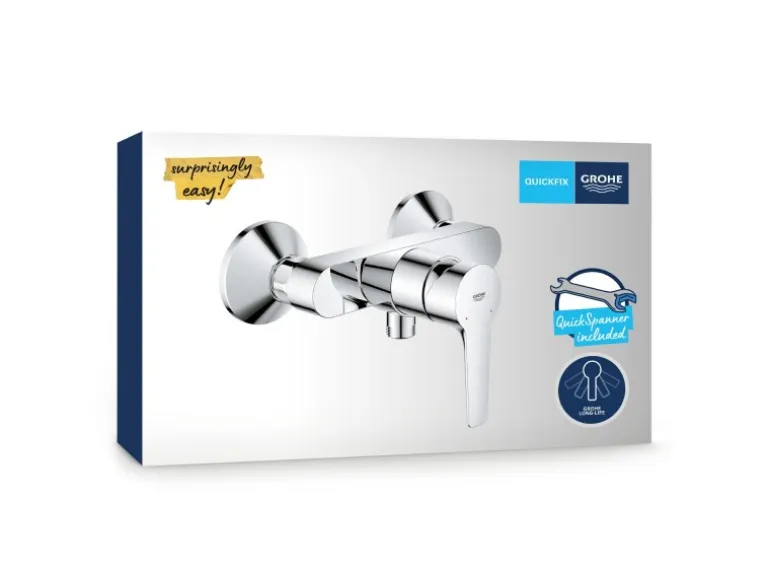 Grohe QuickFix Einhebel-Duscharmatur Start Alira Chrom Wandmontage