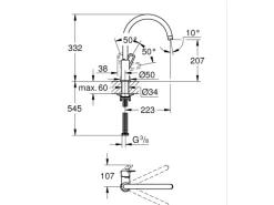 Grohe QuickFix Einhebel-Spültischarmatur Start Loop Chrom