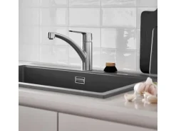 Grohe QuickFix Spültischarmatur Start Supersteel mit niedrigem Auslauf