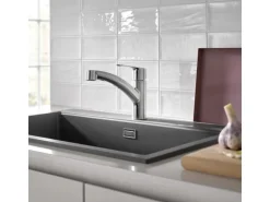 Grohe QuickFix Spültischarmatur Start Supersteel mit ausziehbarer Dualbrause