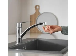 Grohe QuickFix Spültischarmatur Start Chrom mit niedrigem Auslauf