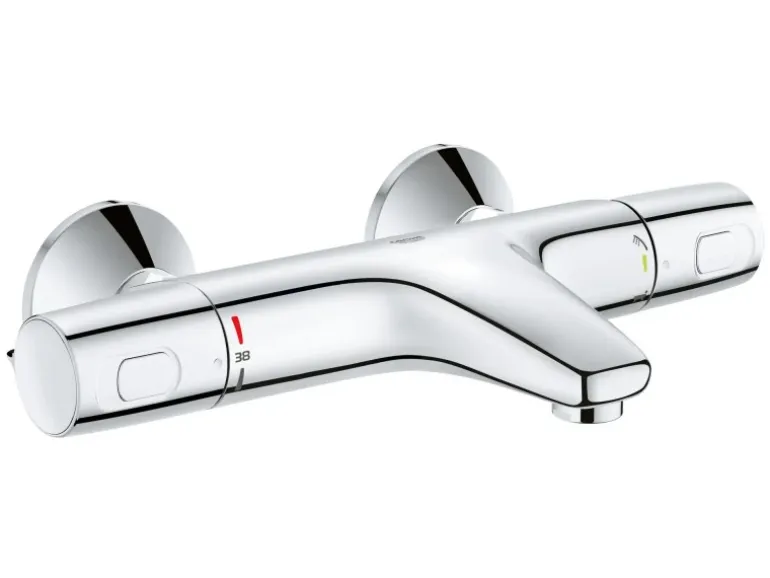 Grohe QuickFix Thermostat-Wannenarmatur Precision Trend Chrom