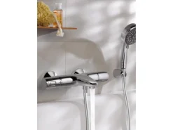 Grohe QuickFix Thermostat-Wannenarmatur Precision Trend Chrom