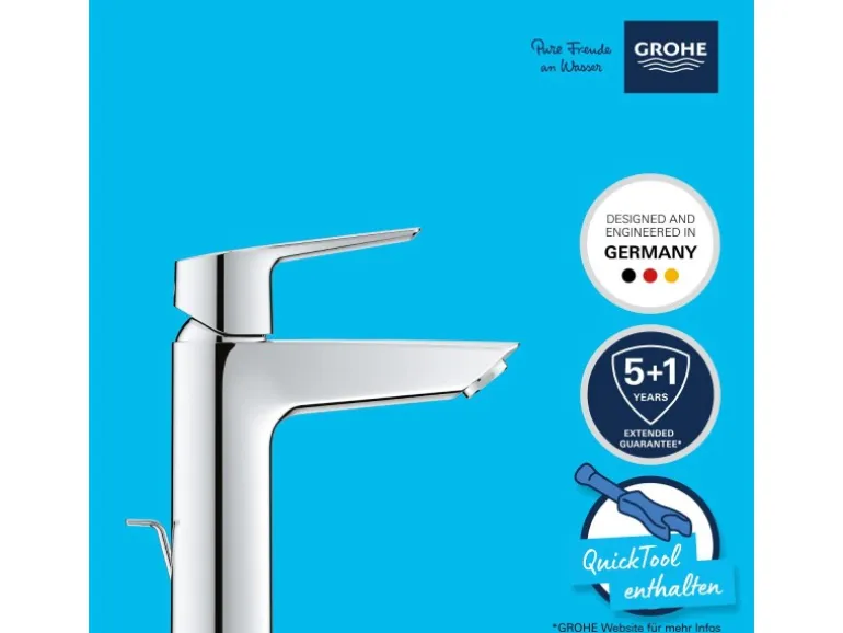 Grohe QuickFix Waschtischarmatur Start M-Size mit Energie-Spar-Funktion 1 1/4"