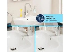Grohe QuickFix Waschtischarmatur Einhebelmischer Start Alira Chrom L