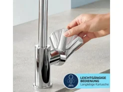 Grohe QuickFix Waschtischarmatur Einhebelmischer Start Alira Chrom L
