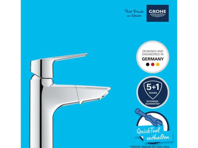 Grohe QuickFix Waschtischarmatur Start M herausziehbarer Auslauf 32 mm (1 1/4")
