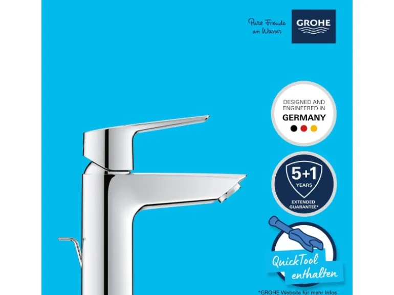 Grohe QuickFix Waschtischarmatur Start S-Size Zugstangen-Ablaufgarnitur 1 1/4"