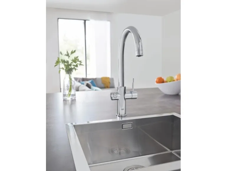 Grohe Spültischbatterie Blue Home Start Chrom mit hohem Auslauf