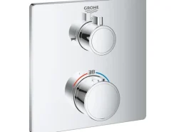 Grohe Thermostat-Wannenbatterie mit 2-Wege-Umstellung Grohtherm Chrom