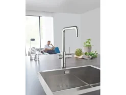 Grohe U-Auslauf Starter Kit Blue Home Chrom