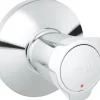 Grohe UP-Ventil Oberbau Costa Chrom Markierung rot mit Schubrosette