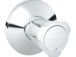 Grohe UP-Ventil Oberbau Costa Chrom Markierung blau mit Schubrosette