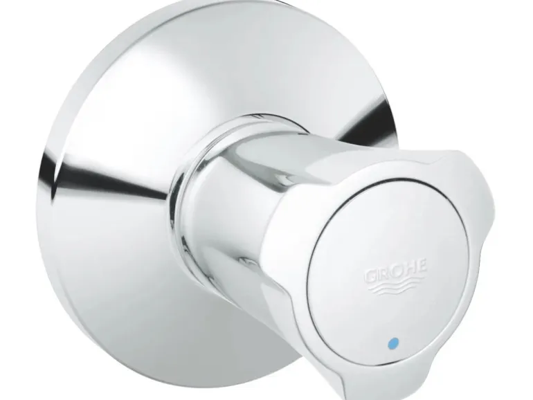 Grohe UP-Ventil Oberbau Costa Chrom Markierung blau mit Schubrosette